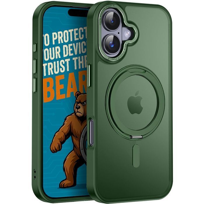 Θήκη Orso Ostand Pro Focus Frosted Green iPhone 17 ΘΗΚΕΣ Orso Θήκη Orso Ostand Pro Focus Frosted Green iPhone 17
