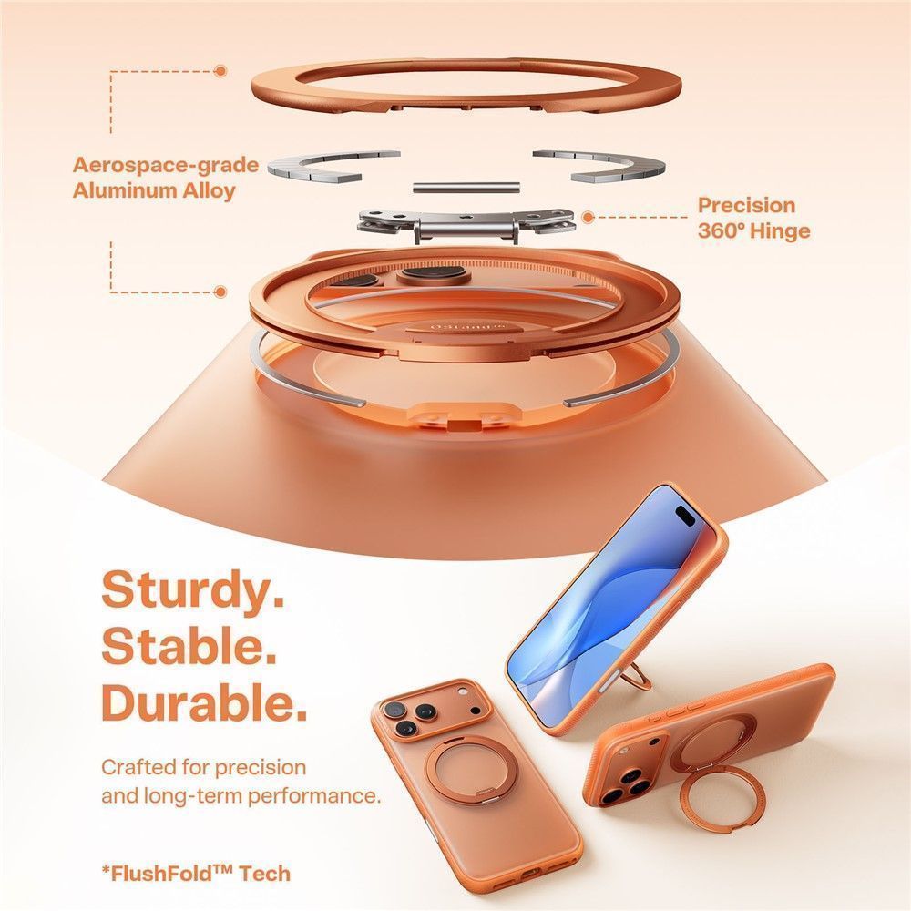 Θήκη Torras R Fitness MagSafe Kickstand Energy Orange iPhone 17 Pro Max ΘΗΚΕΣ TORRAS Θήκη Torras R Fitness MagSafe Kickstand Energy Orange iPhone 17 Pro Max - Image 7