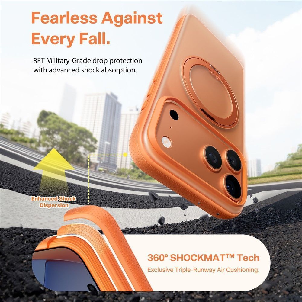 Θήκη Torras R Fitness MagSafe Kickstand Energy Orange iPhone 17 Pro Max ΘΗΚΕΣ TORRAS Θήκη Torras R Fitness MagSafe Kickstand Energy Orange iPhone 17 Pro Max - Image 4