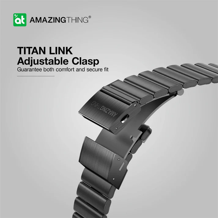 Λουράκι AmazingThing Metal Titan Steel Black Apple Watch 44/45/46/49mm APPLE WATCH AmazingThing Λουράκι AmazingThing Metal Titan Steel Black Apple Watch 44/45/46/49mm - Image 4