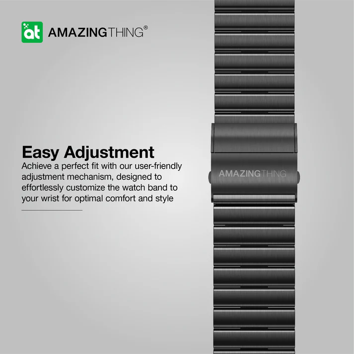 Λουράκι AmazingThing Metal Titan Steel Black Apple Watch 44/45/46/49mm APPLE WATCH AmazingThing Λουράκι AmazingThing Metal Titan Steel Black Apple Watch 44/45/46/49mm - Image 5