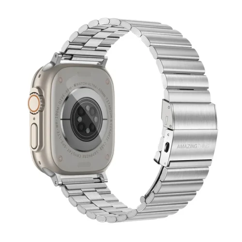 Λουράκι AmazingThing Metal Titan Steel Silver Apple Watch 44/45/46/49mm