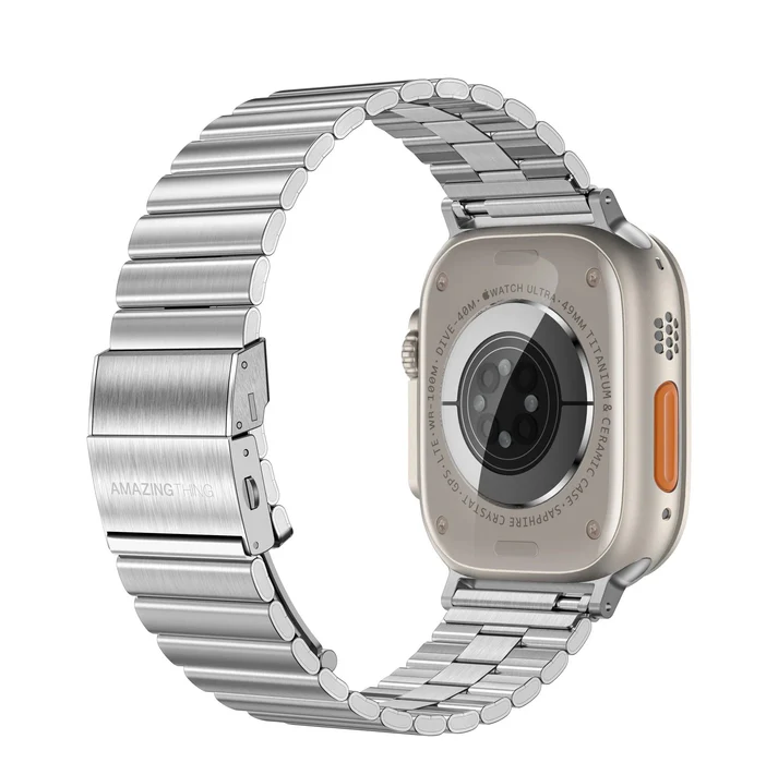 Λουράκι AmazingThing Metal Titan Steel Silver Apple Watch 44/45/46/49mm APPLE WATCH AmazingThing Λουράκι AmazingThing Metal Titan Steel Silver Apple Watch 44/45/46/49mm - Image 5