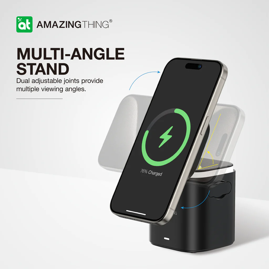 AmazingThing 5in1 Thunder Pro Mag Charging Station Black APPLE WATCH AmazingThing AmazingThing 5in1 Thunder Pro Mag Charging Station Black - Image 4