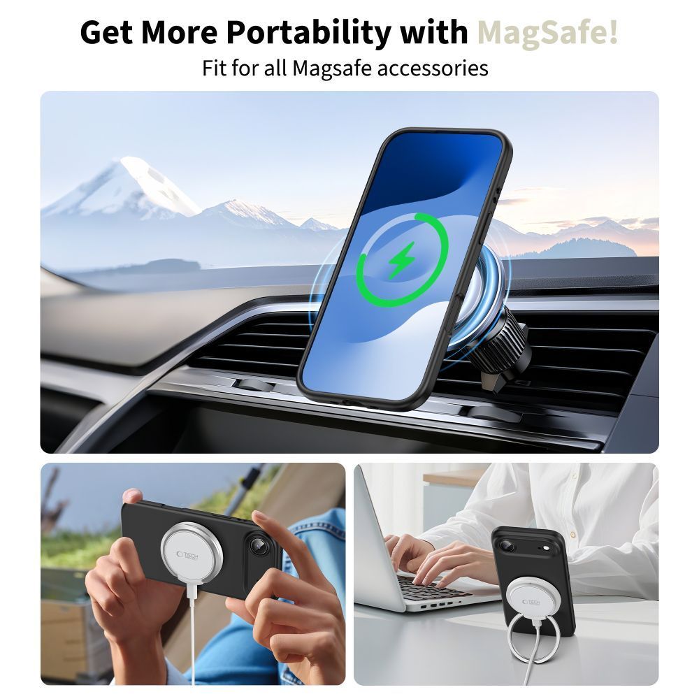 Θήκη Tech-Protect Silicone MagSafe Black iPhone Air ΘΗΚΕΣ Tech-Protect Θήκη Tech-Protect Silicone MagSafe Black iPhone Air - Image 3