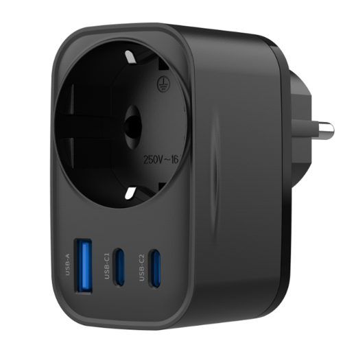 Φορτιστής Havit Wall Charger 2xType-C 1xUSB 30W Black (UC142 EU) ΑΞΕΣΟΥΑΡ Havit Φορτιστής Havit Wall Charger 2xType-C 1xUSB 30W Black (UC142 EU)