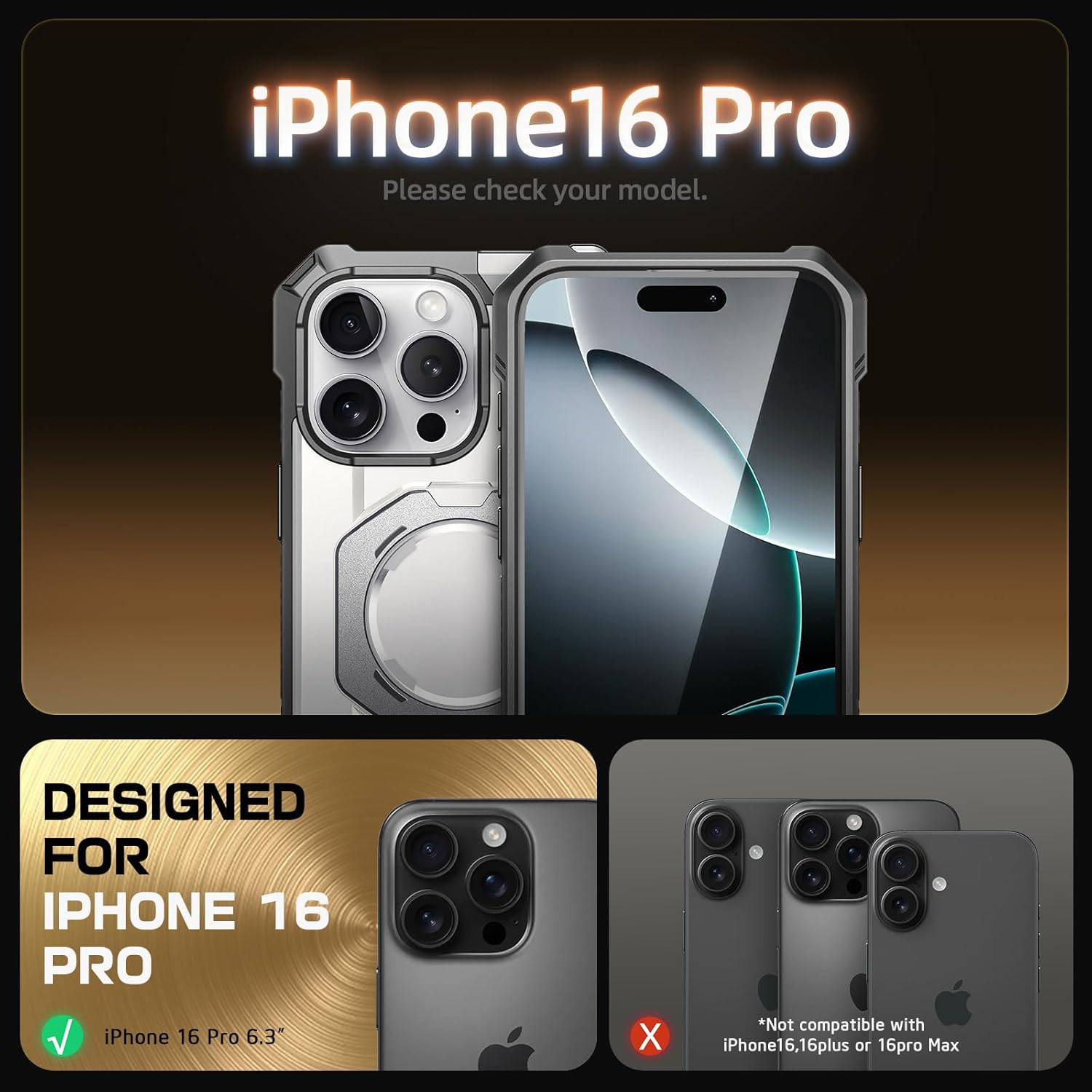 Θήκη Supcase Unicorn Beetle Grip Magsafe White iPhone 16 Pro ΘΗΚΕΣ SUPCASE Θήκη Supcase Unicorn Beetle Grip Magsafe White iPhone 16 Pro - Image 5