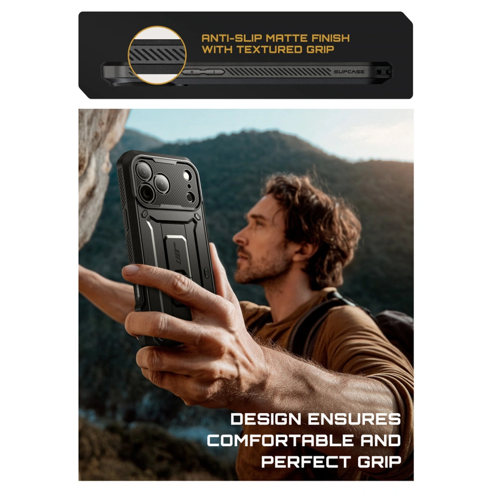 Θήκη Supcase Unicorn Beetle Pro 360 Black iPhone 17 Pro ΘΗΚΕΣ SUPCASE Θήκη Supcase Unicorn Beetle Pro 360 Black iPhone 17 Pro - Image 2