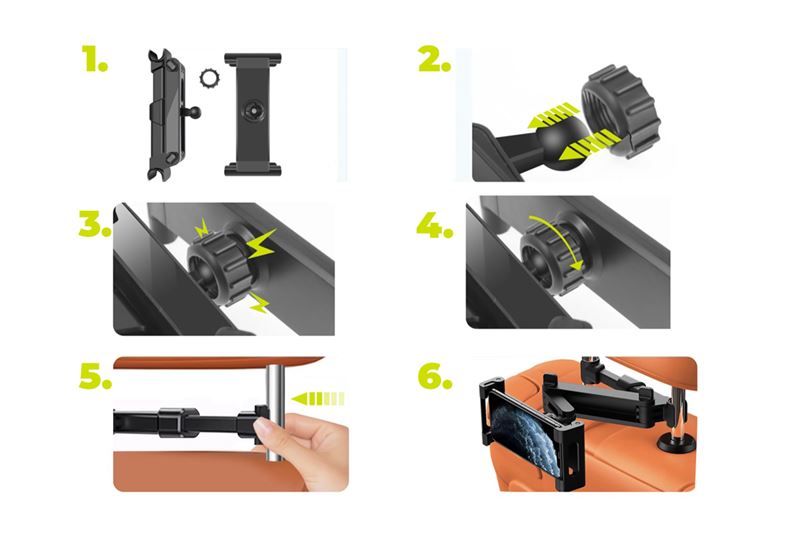 Mobile Origin Tablet Strechable Arm Car Holder MO7 ΑΞΕΣΟΥΑΡ Mobile Origin Mobile Origin Tablet Strechable Arm Car Holder MO7 - Image 2