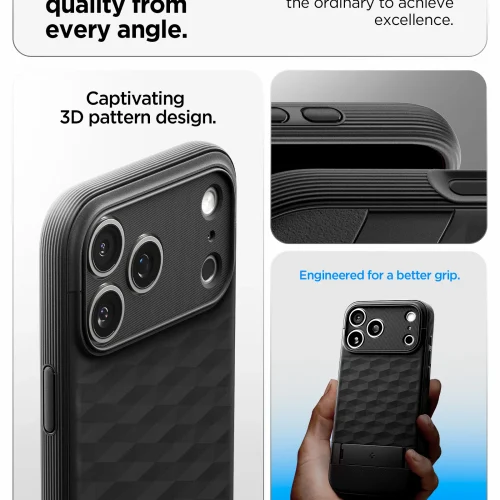 Alternative view of Θήκη Spigen Parallax "S" Magsafe Matte Black iPhone 17 Pro