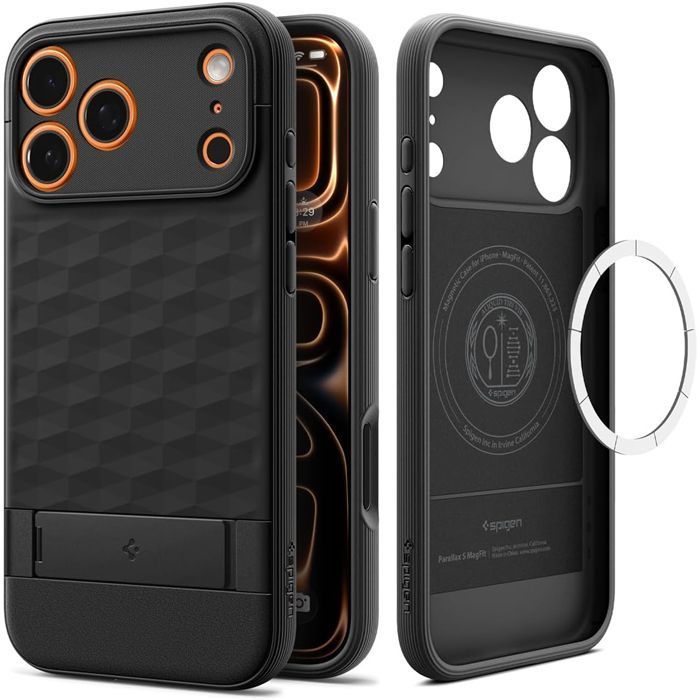 Θήκη Spigen Parallax “S” Magsafe Matte Black iPhone 17 Pro Max ΘΗΚΕΣ Spigen Θήκη Spigen Parallax "S" Magsafe Matte Black iPhone 17 Pro Max