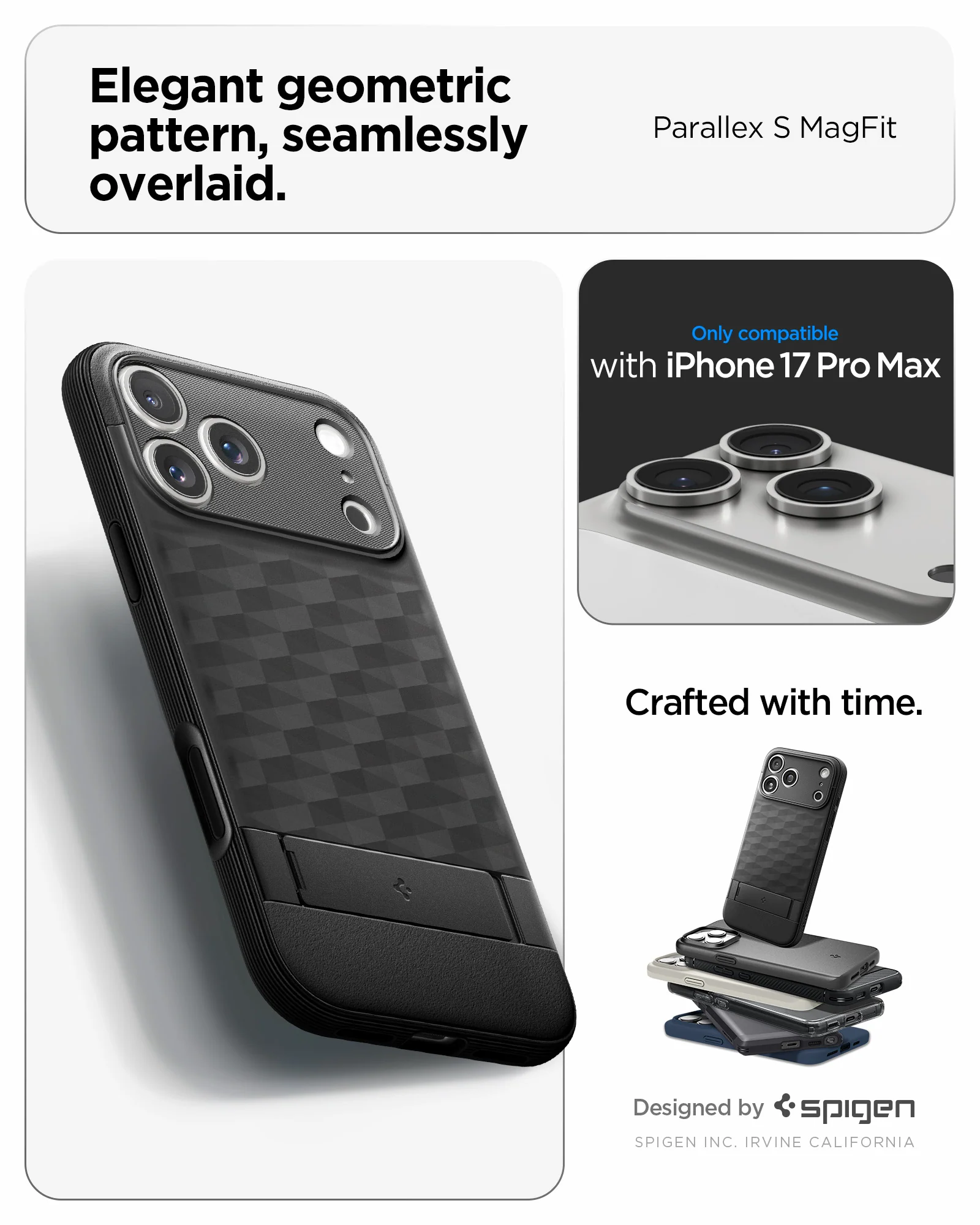 Θήκη Spigen Parallax “S” Magsafe Matte Black iPhone 17 Pro Max ΘΗΚΕΣ Spigen Θήκη Spigen Parallax "S" Magsafe Matte Black iPhone 17 Pro Max - Image 3