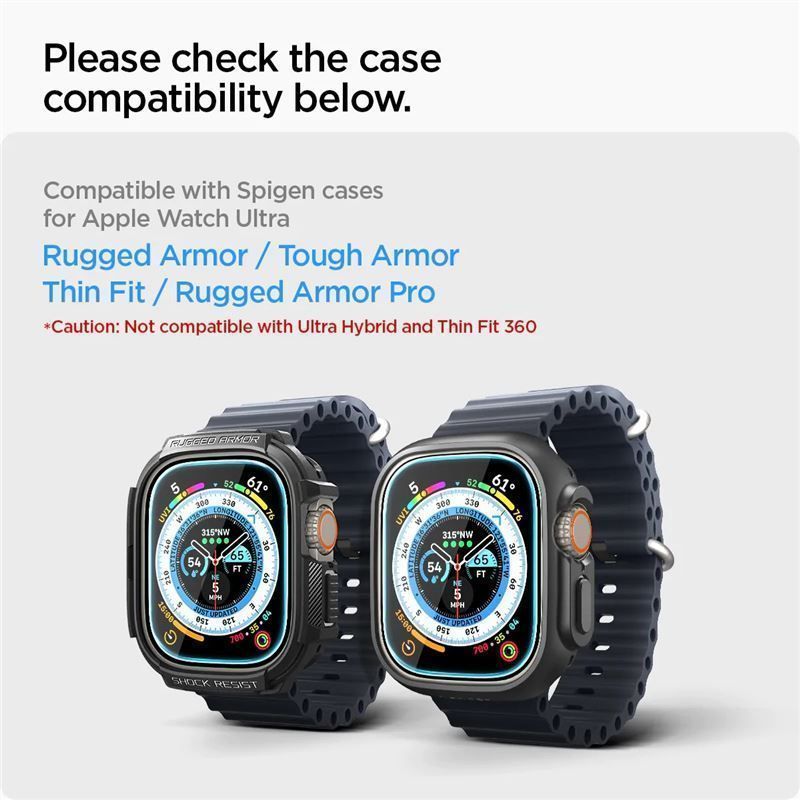 (2 Pack) Spigen Glas.tR EZ FIT Apple Watch Ultra 1/2/3 49mm APPLE WATCH Spigen (2 Pack) Spigen Glas.tR EZ FIT Apple Watch Ultra 1/2/3 49mm - Image 4