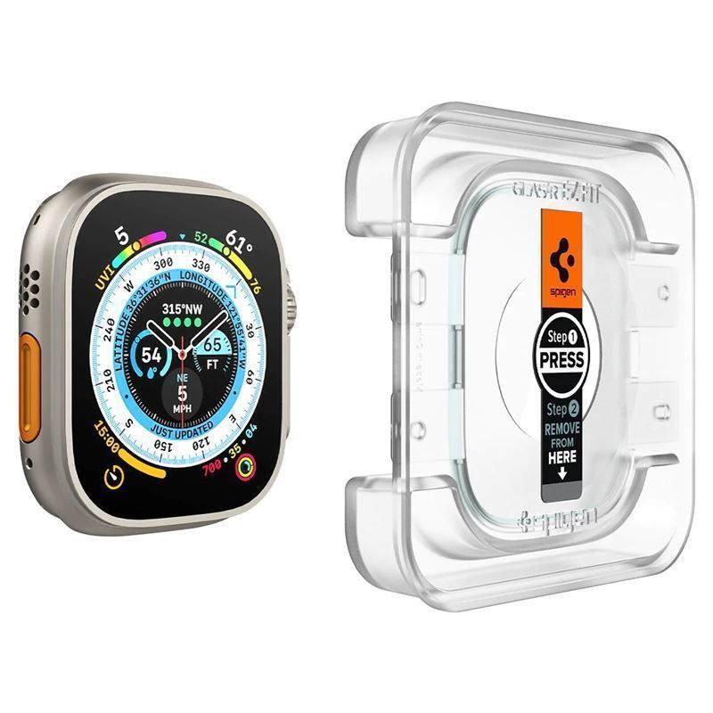 (2 Pack) Spigen Glas.tR EZ FIT Apple Watch Ultra 1/2/3 49mm APPLE WATCH Spigen (2 Pack) Spigen Glas.tR EZ FIT Apple Watch Ultra 1/2/3 49mm - Image 3