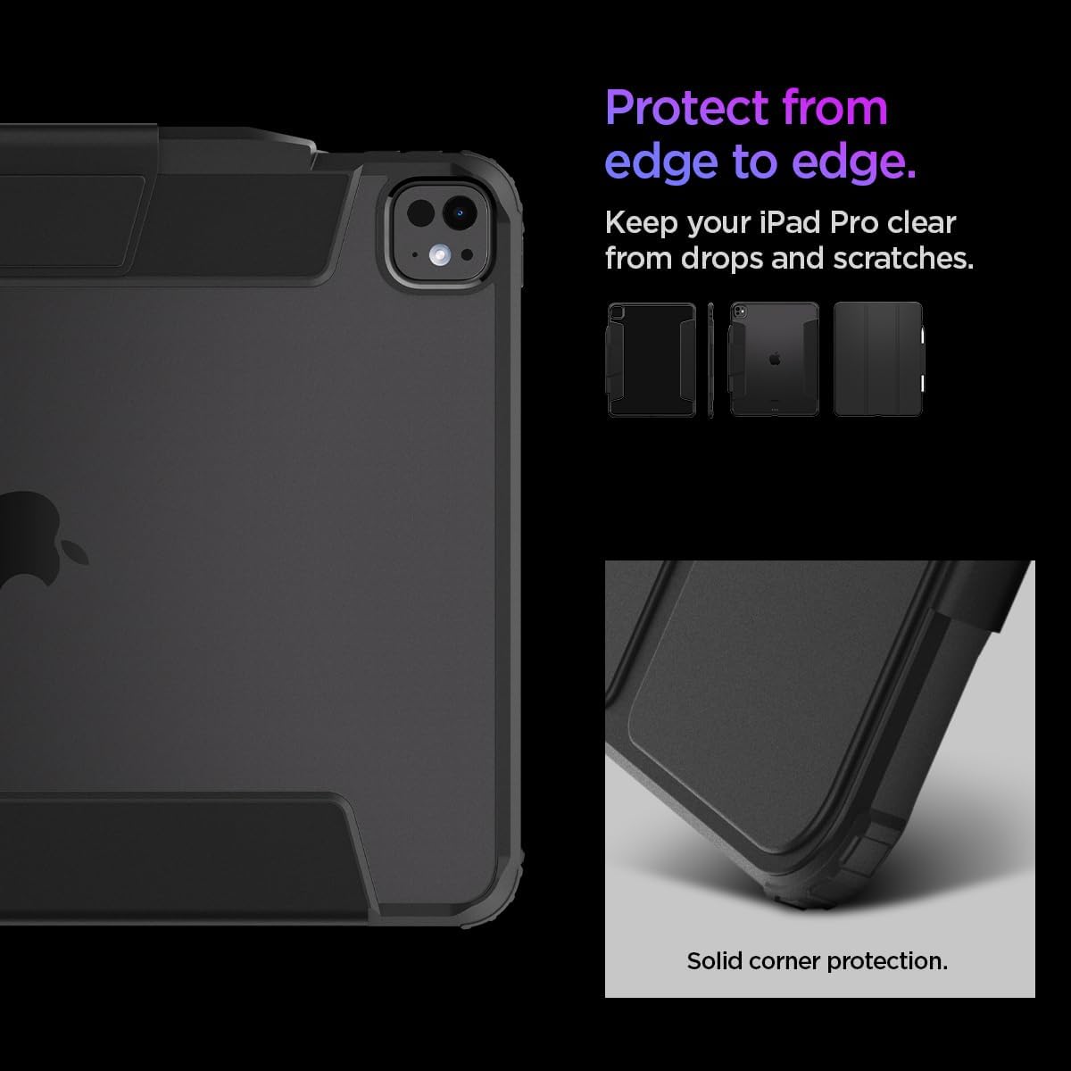 Θήκη Spigen Ultra Hybrid Pro Black iPad Pro 13 ΘΗΚΕΣ Spigen Θήκη Spigen Ultra Hybrid Pro Black iPad Pro 13 - Image 5