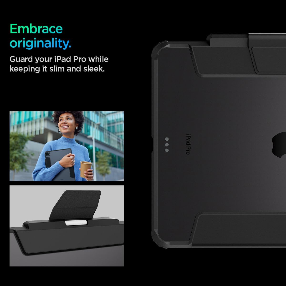 Θήκη Spigen Ultra Hybrid Pro Black iPad Pro 13 ΘΗΚΕΣ Spigen Θήκη Spigen Ultra Hybrid Pro Black iPad Pro 13 - Image 6