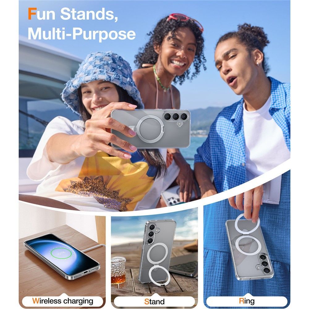 Θήκη Torras Ostand MagSafe Kickstand Clear Samsung Galaxy S24+/S25+ STOCK OFFERS TORRAS Θήκη Torras Ostand MagSafe Kickstand Clear Samsung Galaxy S24+/S25+ - Image 7