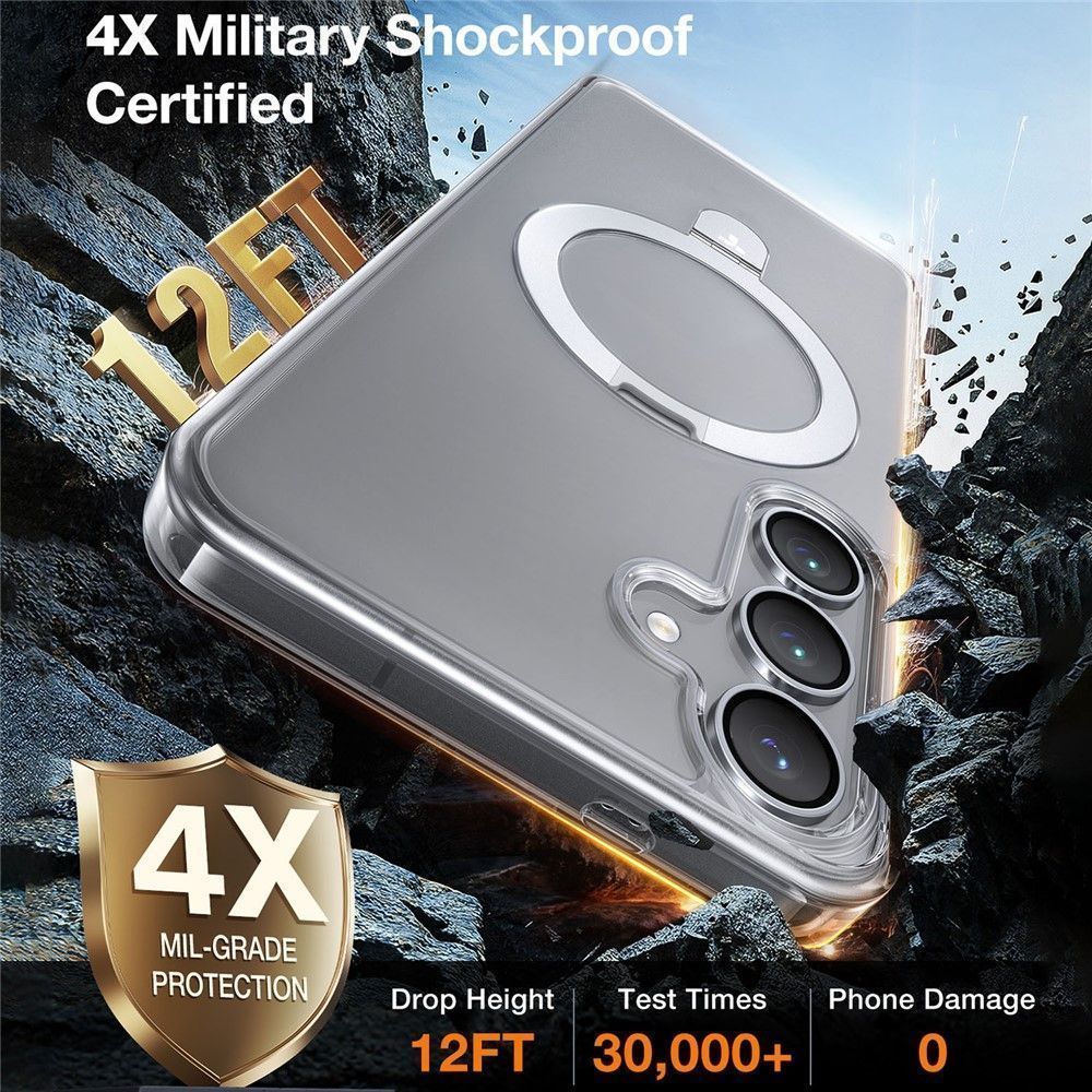 Θήκη Torras Ostand MagSafe Kickstand Clear Samsung Galaxy S24+/S25+ STOCK OFFERS TORRAS Θήκη Torras Ostand MagSafe Kickstand Clear Samsung Galaxy S24+/S25+ - Image 5