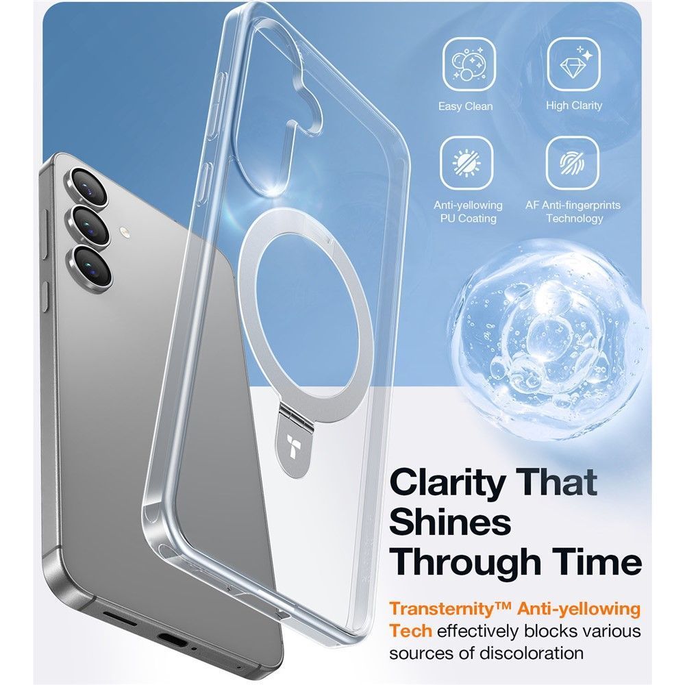 Θήκη Torras Ostand MagSafe Kickstand Clear Samsung Galaxy S24+/S25+ STOCK OFFERS TORRAS Θήκη Torras Ostand MagSafe Kickstand Clear Samsung Galaxy S24+/S25+ - Image 2