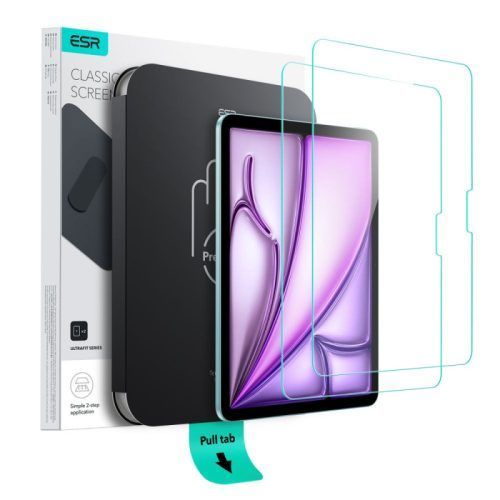 Alternative view of ESR UltraFit Classic Tempered Glass iPad Air 11 (2 Pack)