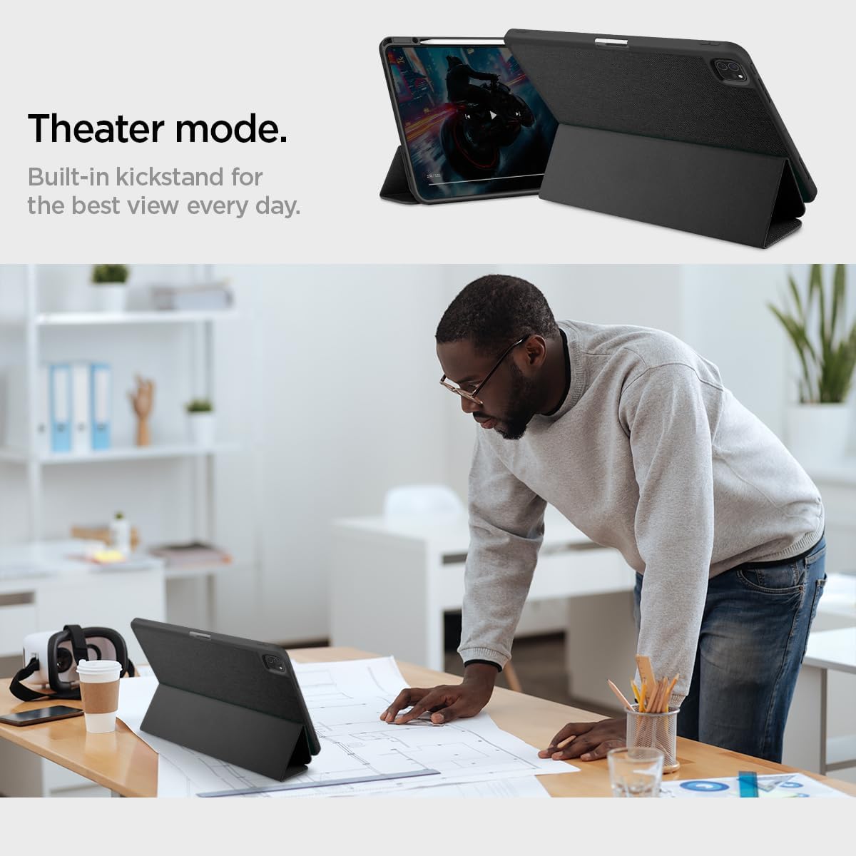 Θήκη Spigen Urban Fit Black iPad Pro 13 ΘΗΚΕΣ Spigen Θήκη Spigen Urban Fit Black iPad Pro 13 - Image 4