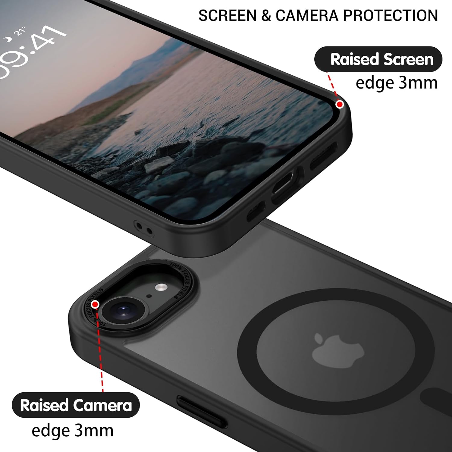Θήκη Orso MagCase Focus Frosted Black iPhone 16e/17e ΘΗΚΕΣ Orso Θήκη Orso MagCase Focus Frosted Black iPhone 16e/17e - Image 4