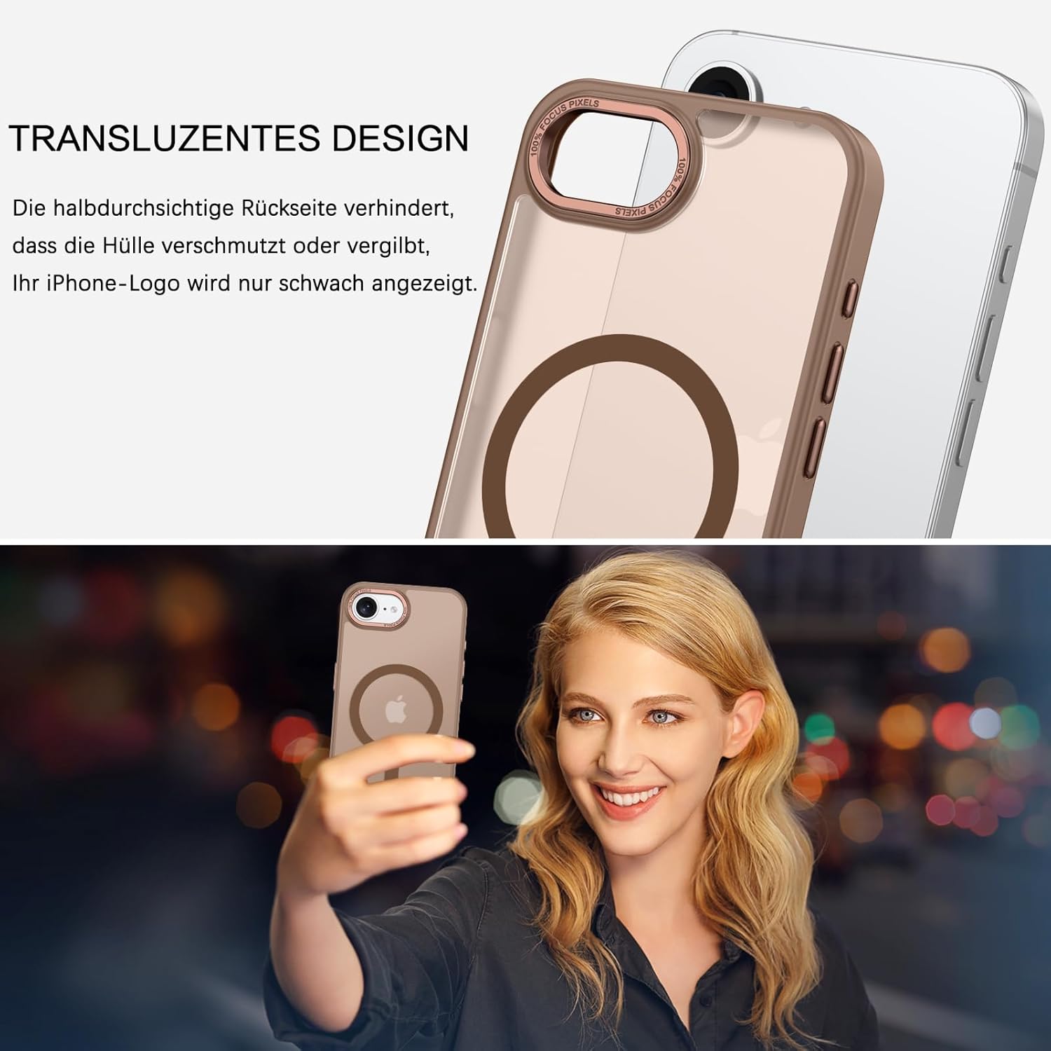 Θήκη Orso MagCase Focus Frosted Brown iPhone 16e/17e ΘΗΚΕΣ Orso Θήκη Orso MagCase Focus Frosted Brown iPhone 16e/17e - Image 3