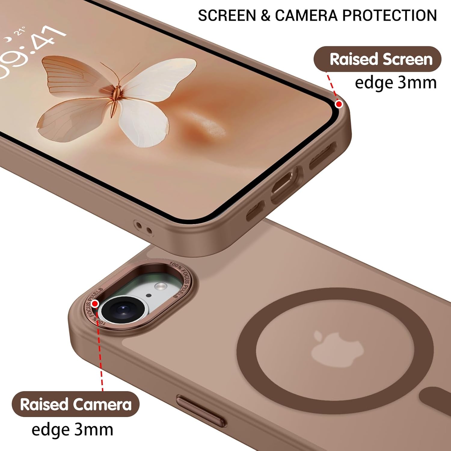 Θήκη Orso MagCase Focus Frosted Brown iPhone 16e/17e ΘΗΚΕΣ Orso Θήκη Orso MagCase Focus Frosted Brown iPhone 16e/17e - Image 6