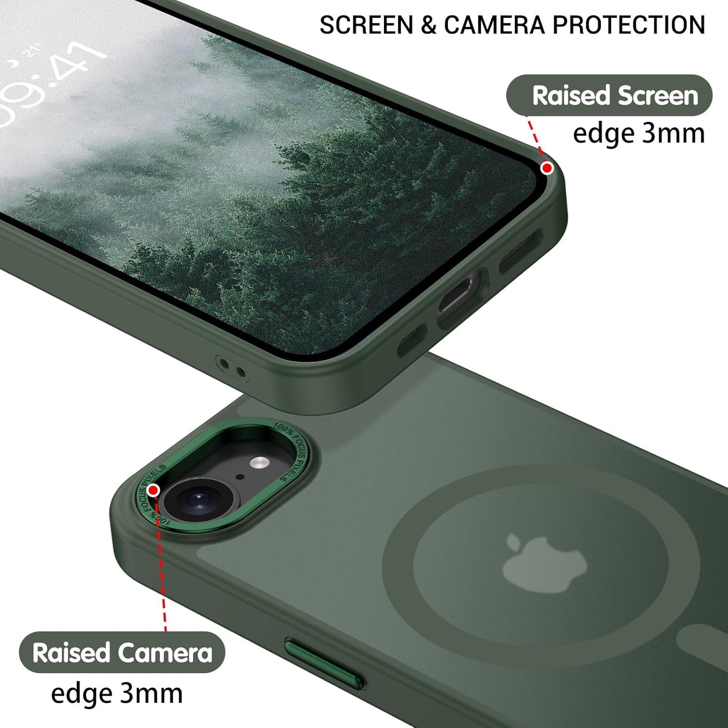 Θήκη Orso MagCase Focus Frosted Clear iPhone 16e/17e ΘΗΚΕΣ Orso Θήκη Orso MagCase Focus Frosted Clear iPhone 16e/17e - Image 2