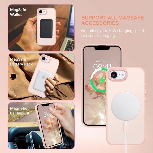 Alternative view of Θήκη Orso MagCase Focus Frosted Rose iPhone 16e/17e