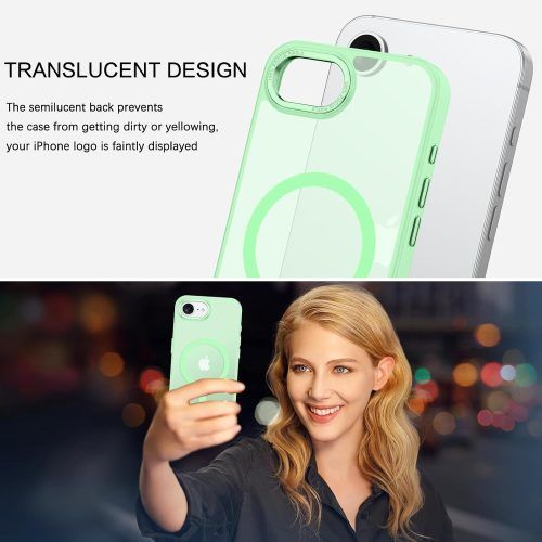 Alternative view of Θήκη Orso MagCase Focus Frosted Spring Green iPhone 16e/17e