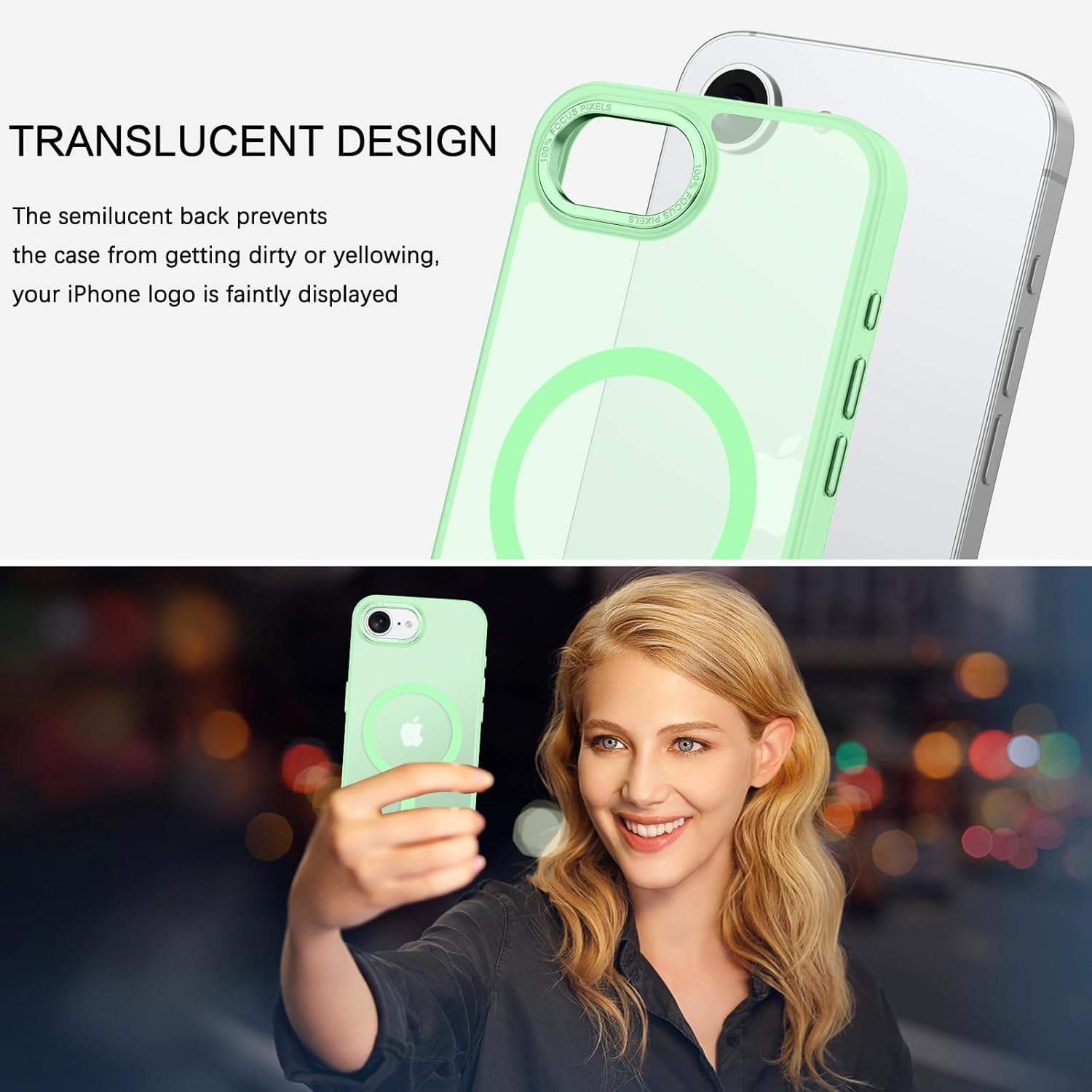 Θήκη Orso MagCase Focus Frosted Spring Green iPhone 16e/17e ΘΗΚΕΣ Orso Θήκη Orso MagCase Focus Frosted Spring Green iPhone 16e/17e - Image 2