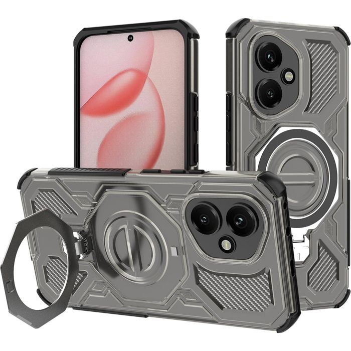 Θήκη Orso Ostand Hybrid Clear Black iPhone 16 ΘΗΚΕΣ Orso Θήκη Orso Ostand Hybrid Clear Black iPhone 16