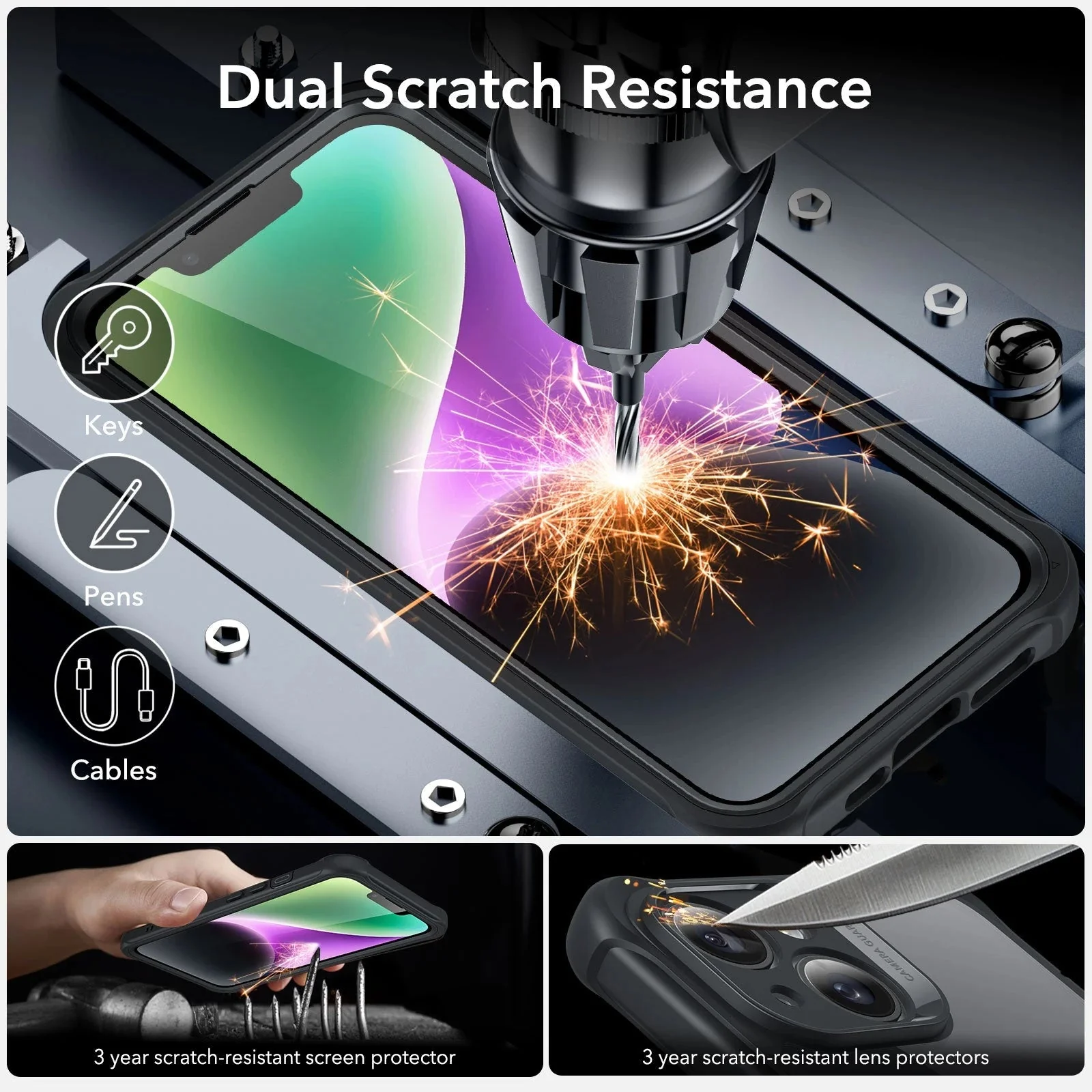 Θήκη ESR Armor Tough HaloLock Magsafe Clear Black iPhone 14 ΘΗΚΕΣ ESR Θήκη ESR Armor Tough HaloLock Magsafe Clear Black iPhone 14 - Image 6
