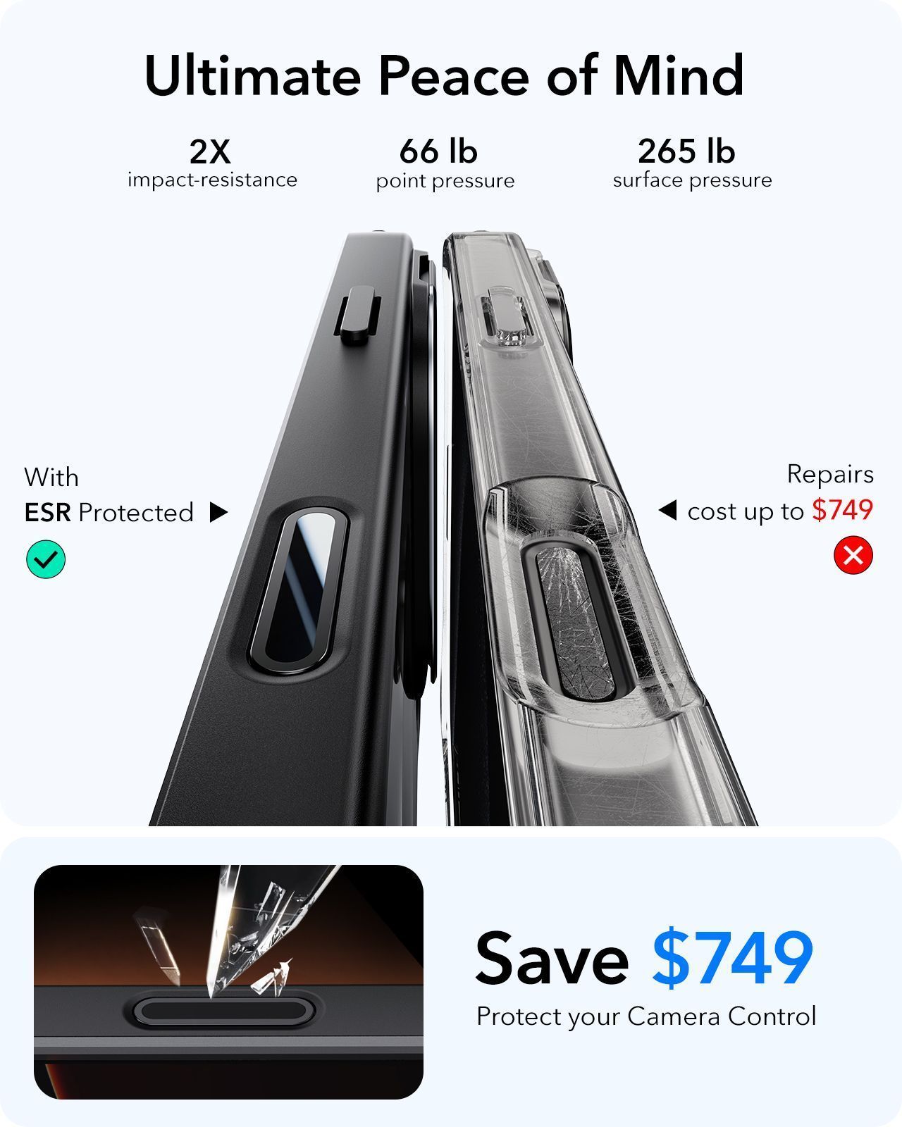 Θήκη ESR Classic Hybrid with Stash Stand (Camera Control Button) HaloLock MagSafe Clear Black iPhone 16 Plus ΘΗΚΕΣ ESR Θήκη ESR Classic Hybrid with Stash Stand (Camera Control Button) HaloLock MagSafe Clear Black iPhone 16 Plus - Image 4