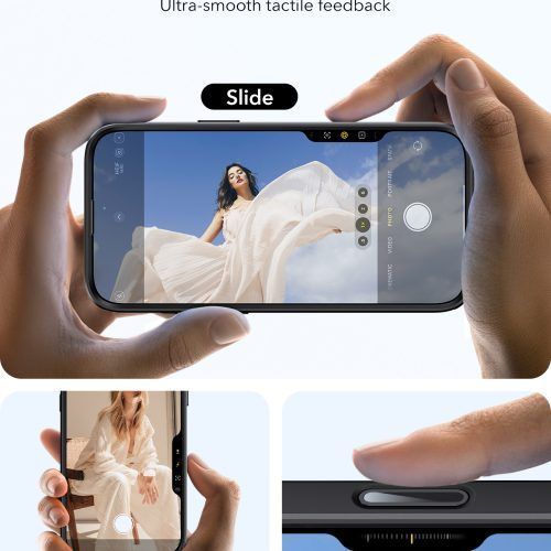 Alternative view of Θήκη ESR Classic Hybrid with Stash Stand (Camera Control Button) HaloLock MagSafe Clear Black iPhone 16 Plus