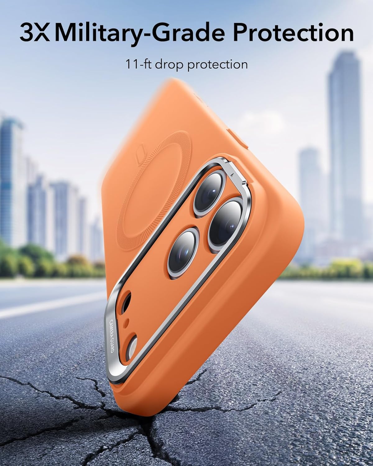 Θήκη ESR Cloud with Stash Stand (Camera Control Button) HaloLock Magsafe Orange iPhone 17 Pro Max ΘΗΚΕΣ ESR Θήκη ESR Cloud with Stash Stand (Camera Control Button) HaloLock Magsafe Orange iPhone 17 Pro Max - Image 5