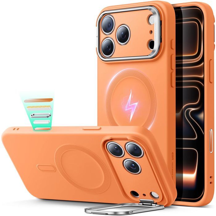 Θήκη ESR Cloud with Stash Stand (Camera Control Button) HaloLock Magsafe Orange iPhone 17 Pro Max ΘΗΚΕΣ ESR Θήκη ESR Cloud with Stash Stand (Camera Control Button) HaloLock Magsafe Orange iPhone 17 Pro Max