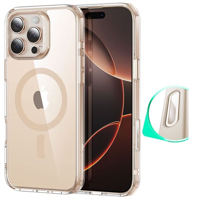 Θήκη ESR Classic Hybrid (Camera Control Button) MagSafe Clear Desert Gold iPhone 16 Pro ΘΗΚΕΣ ESR Θήκη ESR Classic Hybrid (Camera Control Button) MagSafe Clear Desert Gold iPhone 16 Pro