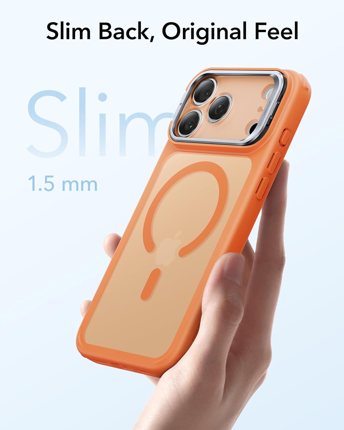 Θήκη ESR Classic Hybrid with Stash Stand (Camera Control Button) HaloLock MagSafe Frosted Orange iPhone 17 Pro Max ΘΗΚΕΣ ESR Θήκη ESR Classic Hybrid with Stash Stand (Camera Control Button) HaloLock MagSafe Frosted Orange iPhone 17 Pro Max - Image 6