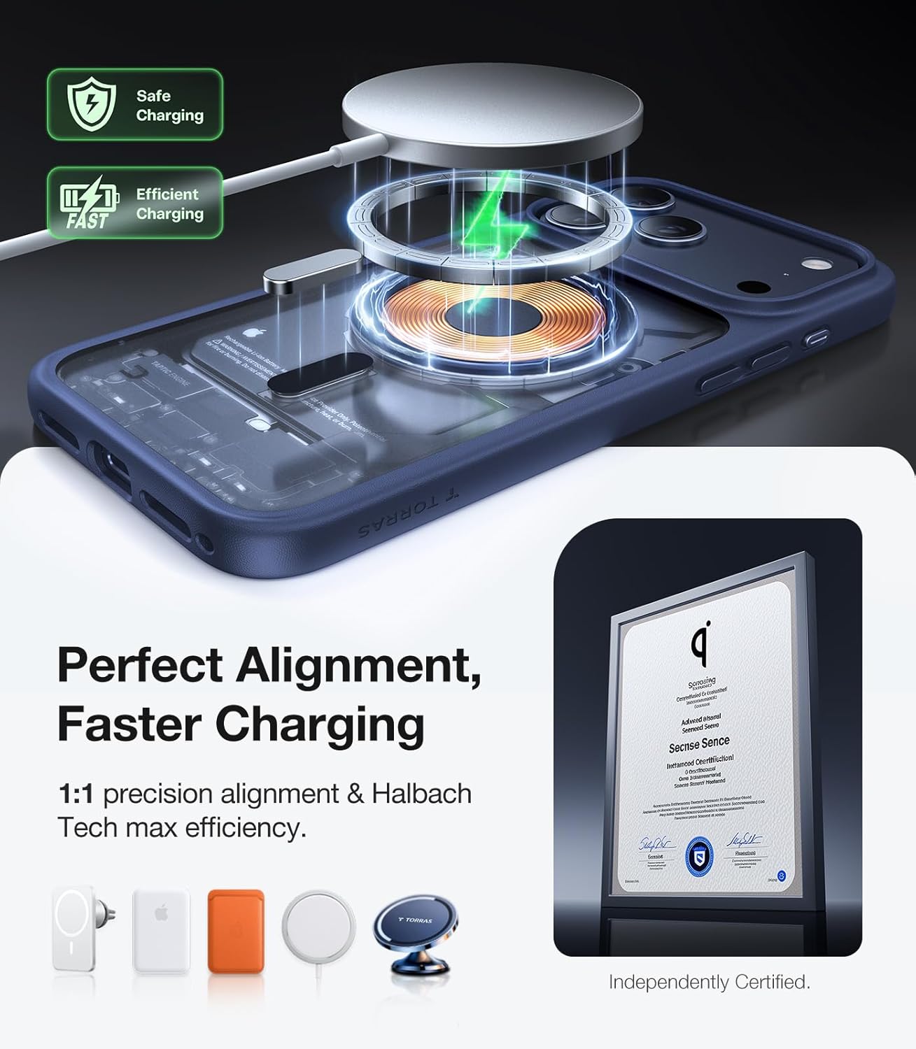 Θήκη Torras Guardian MagSafe Midnight Blue iPhone 17 Pro ΘΗΚΕΣ TORRAS Θήκη Torras Guardian MagSafe Midnight Blue iPhone 17 Pro - Image 2