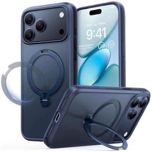 Θήκη Torras Ostand Spin MagSafe Midnight Blue iPhone 17 Pro ΘΗΚΕΣ TORRAS Θήκη Torras Ostand Spin MagSafe Midnight Blue iPhone 17 Pro