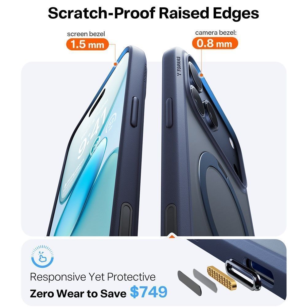 Θήκη Torras Ostand Spin MagSafe Midnight Blue iPhone 17 Pro ΘΗΚΕΣ TORRAS Θήκη Torras Ostand Spin MagSafe Midnight Blue iPhone 17 Pro - Image 7