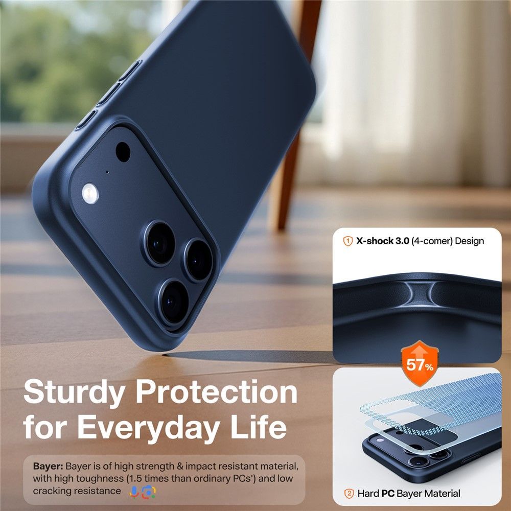 Θήκη Torras SlimFit MagSafe Midnight Blue iPhone 17 Pro ΘΗΚΕΣ TORRAS Θήκη Torras SlimFit MagSafe Midnight Blue iPhone 17 Pro - Image 7