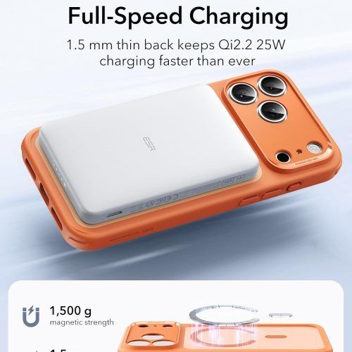 Alternative view of Θήκη ESR Classic Hybrid (Camera Control Button) MagSafe Frosted Orange iPhone 17 Pro