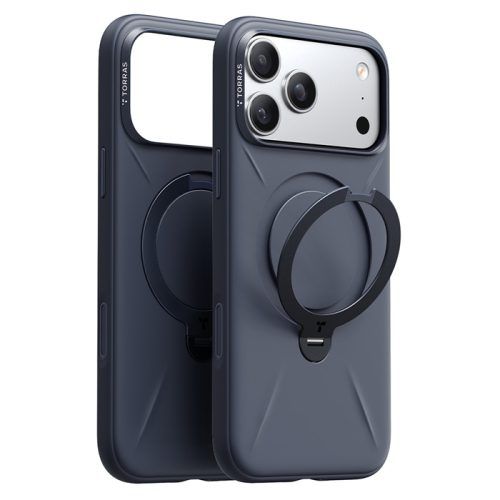 Θήκη Torras Ostand Spin Silicone MagSafe Midnight Blue iPhone 17 Pro ΘΗΚΕΣ TORRAS Θήκη Torras Ostand Spin Silicone MagSafe Midnight Blue iPhone 17 Pro