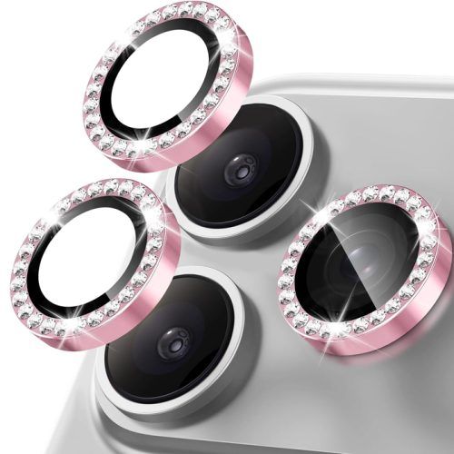Orso Lens Camera Tempered Glass Pink Diamonds iPhone 17 Pro/17 Pro Max