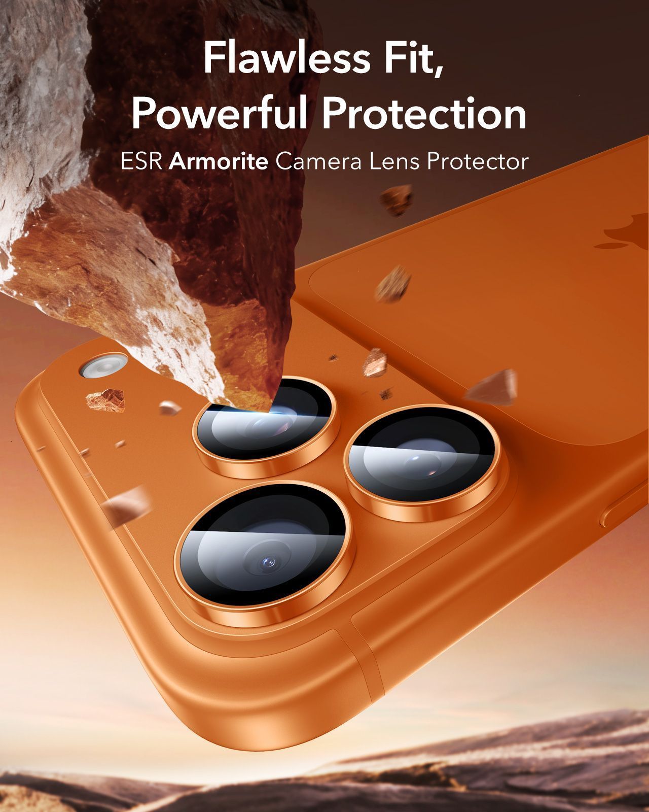ESR Armorite Tempered Glass Camera Lens Orange iPhone 17 Pro/17 Pro Max ΠΡΟΣΤΑΣΙΑ ΟΘΟΝΗΣ ESR ESR Armorite Tempered Glass Camera Lens Orange iPhone 17 Pro/17 Pro Max - Image 8
