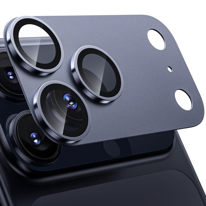 Orso Full Cover 9H Camera Protector Blue iPhone 17 Pro Max ΠΡΟΣΤΑΣΙΑ ΟΘΟΝΗΣ Orso Orso Full Cover 9H Camera Protector Blue iPhone 17 Pro Max
