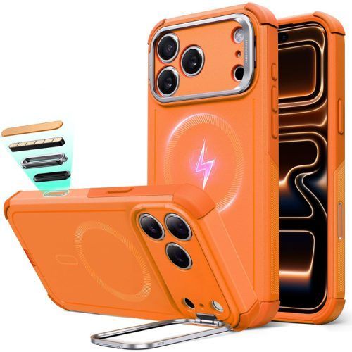 Θήκη ESR Cyber Tough (Stash Stand, Camera Control Button) Magsafe Orange iPhone 17 Pro Max ΘΗΚΕΣ ESR Θήκη ESR Cyber Tough (Stash Stand, Camera Control Button) Magsafe Orange iPhone 17 Pro Max